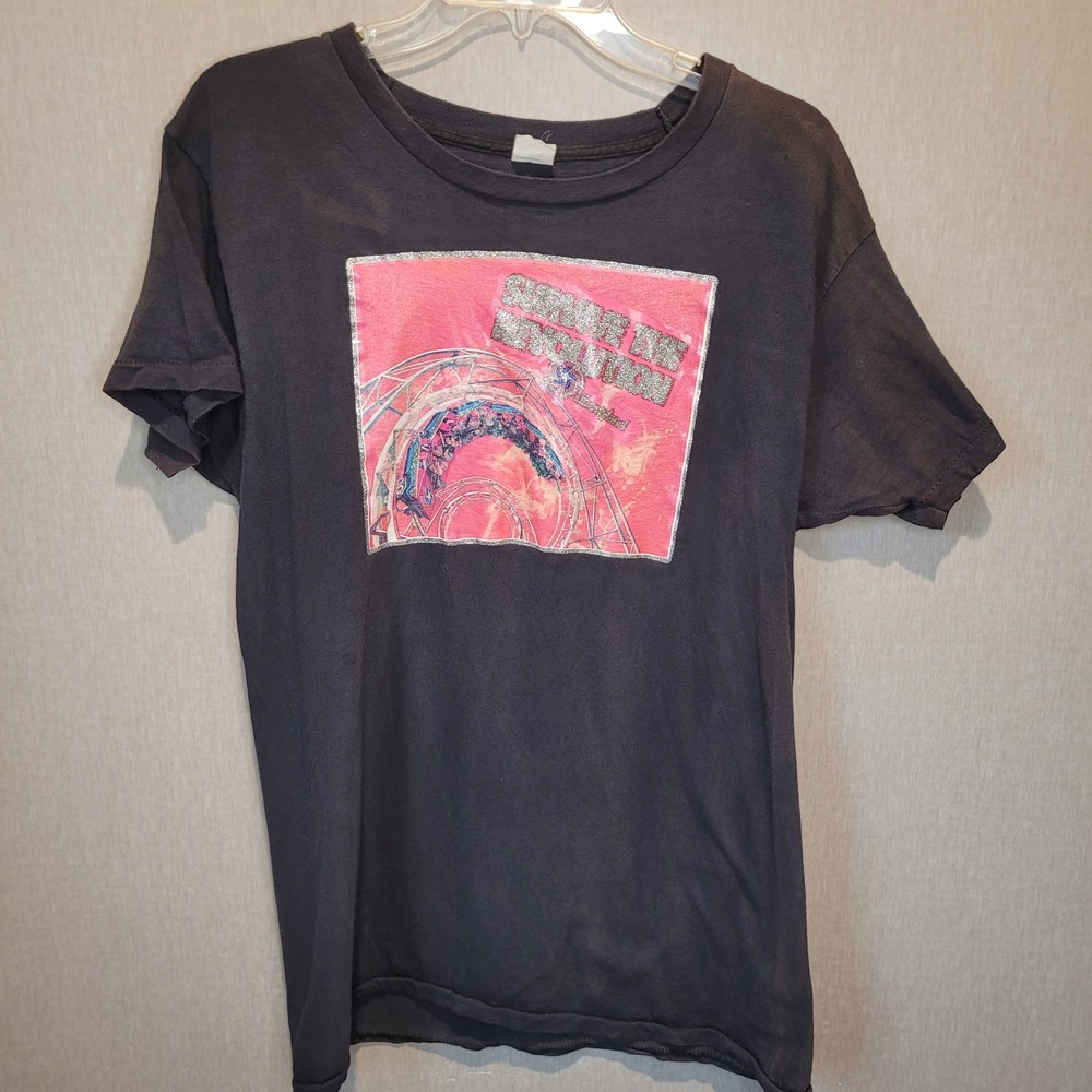 Vintage 70-80s Tropix Togs Libertyland Survive The Revolution Coaster T-Shirt XL